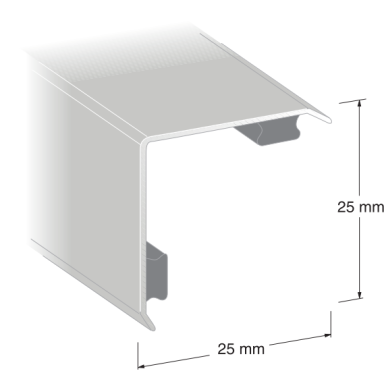 Duri 1163609 Hjørnebeskytter selvklæbende, rustfrit stål
