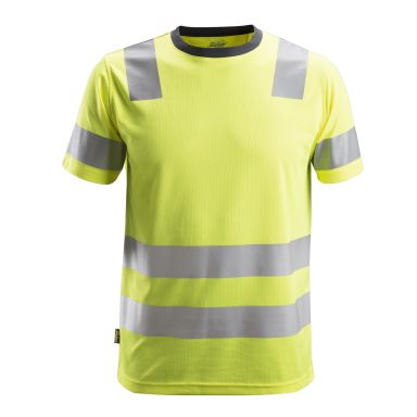 Snickers Workwear 2530 AllroundWork T-paita huomiotakki, keltainen