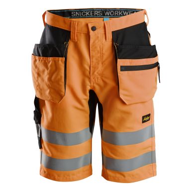 Snickers Workwear 6131 LiteWork Arbetsshorts varsel, orange