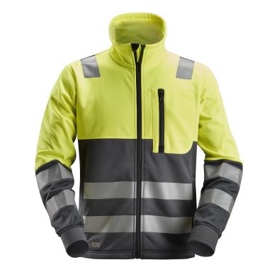 Snickers 8035 AllroundWork Fleecejacka varsel, gul