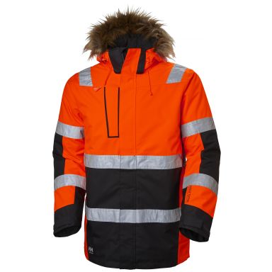 Helly Hansen Workwear Alna Vinterparkas varsel, rød/svart