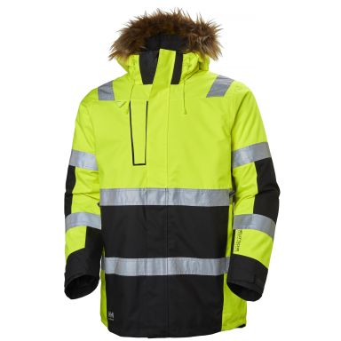 Helly Hansen Workwear Alna Vinterparkas varsel, gul/svart