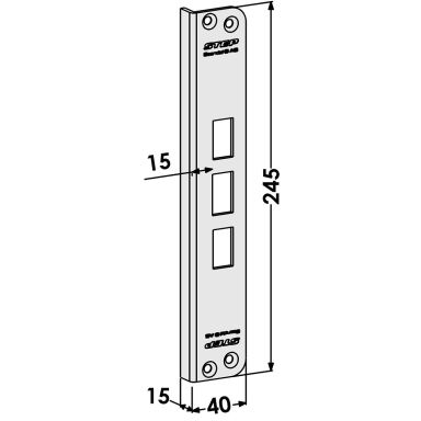 STEP ST6537 Vastarauta kulmamalli, pyöreät kulmat