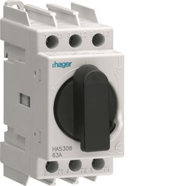 Hager HAS306 Hovedbryter 3-polet, 63 A