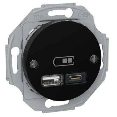 Schneider Electric Renova USB-uttak USB type A+C