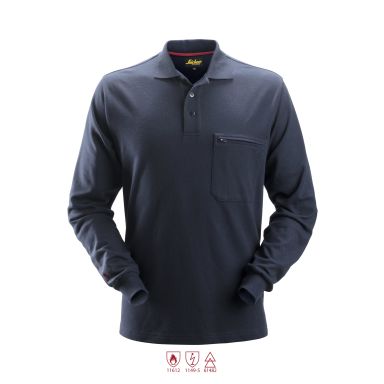 Snickers Workwear 2660 ProtecWork Pikéskjorte marineblå, langermet