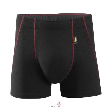Snickers Workwear 9463 ProtecWork Boxershorts sort, flammehæmmende