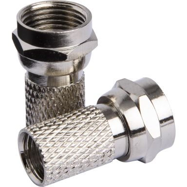 Gelia 90002175 Antennekontakt F-twist, 2-pakning