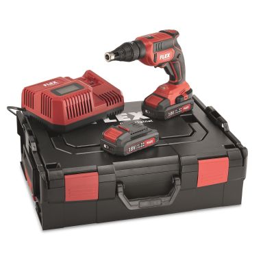 Flex DW45 18.0-EC Set Gipsskruemaskine med batteri og oplader