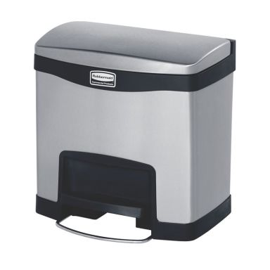 Rubbermaid Slim Jim Roskakori polkimellinen, ruostumatonta terästä