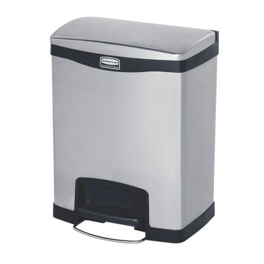 Rubbermaid Slim Jim Skraldespand med pedal, rustfrit stål