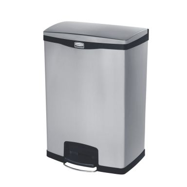 Rubbermaid Slim Jim Avfallsbeholder med pedal, rustfritt stål