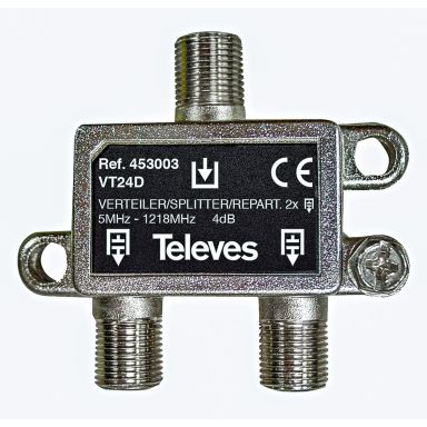 Televes VT24D Fördelare 5-1218 MHz, F-anslutning