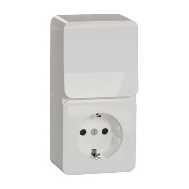 Schneider Electric Exxact Kombi-strömställare strömställare + 1-vägsuttag