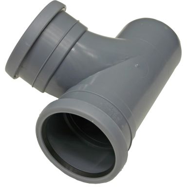 Pipelife 170089 Grenrör med 2 muffar, svängd, 88,5°
