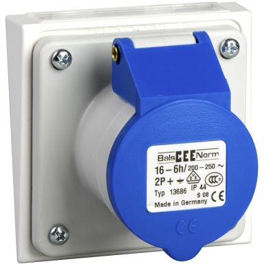 Schneider Electric 5960110 Uttag 3-polig, blå