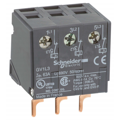 Schneider Electric GV1L3 Strømbegrenser 63 A, 100 kA