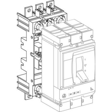 Schneider Electric LV432517 Plug-in-kanta malliin NSX400-630, 4-napainen
