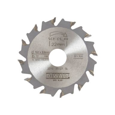Dewalt DT1306-QZ Freseklinge 100 x 22 x 12 mm