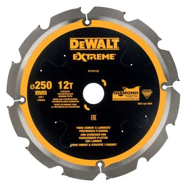 Dewalt DT1474-QZ Diamantskæreskive 250 x 30 mm, 12T