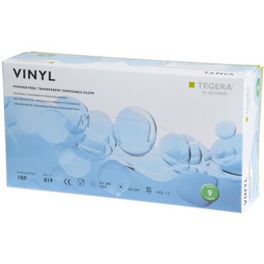 Tegera 819A Kertakäyttökäsineet vinyyli, puuteriton