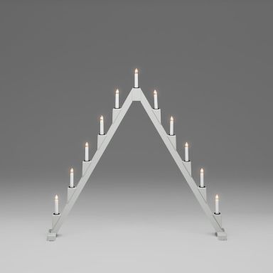 Konstsmide 3592-210 Elljusstake vit, 11 ljus