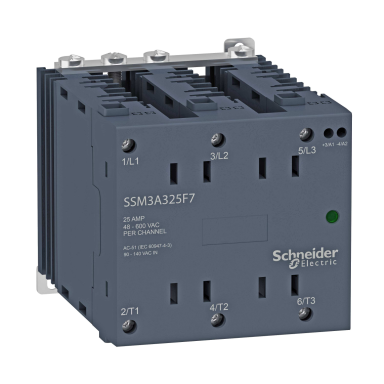 Schneider Electric SSM3 Relä 3-fas, 600 V, 25 A
