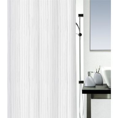 Spirella Raya Dusjforheng 180 x 200 cm, hvit