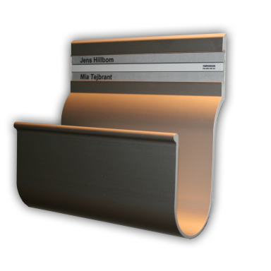 Swedsign 166320-601 Tidningshållare med namnskylt, natur