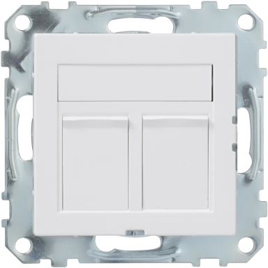Schneider Electric Exxact 2xC6 UTP Modularuttag 2 kopplingar