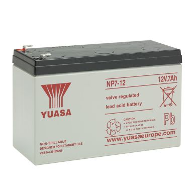 Yuasa NP7-12 Blybatteri ventilreglerat, 12 V