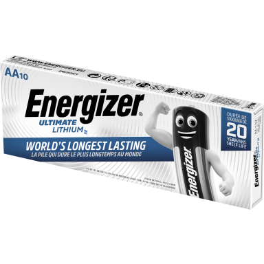 Energizer Ultimate Lithium Litiumbatteri AA, 1,5 V, 10-pack