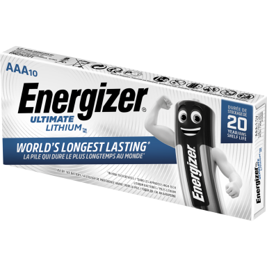 Energizer Ultimate Lithium Litiumparisto AAA, 1,5 V, 10 kpl
