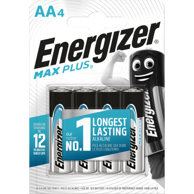Energizer Max Plus Batteri alkalisk, AA, 1,5 V, 4-pakning