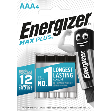 Energizer Max Plus Alkaliparisto AAA, 1,5 V, 4 kpl