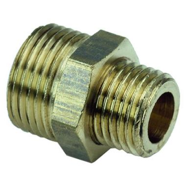 Ezze 1985621 Hexnippel messing, udvendigt gevind