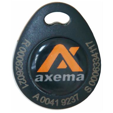 Axema PR-4 Nyckelbricka svart, lasergraverad ID-kod