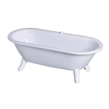 Gustavsberg GB2063680101 badekar med bundventil, med fødder