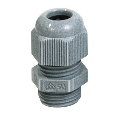 Rutab 1476115 Ruuvattava liitin IP68, harmaa, tiivisterenkaalla