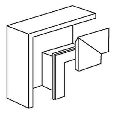 Schneider Electric INS5541311 L-stykke 80 x 72 x 130 mm