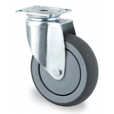 Tente 2470PJP100P50 Hjul Termogummi, plade 77x67 mm