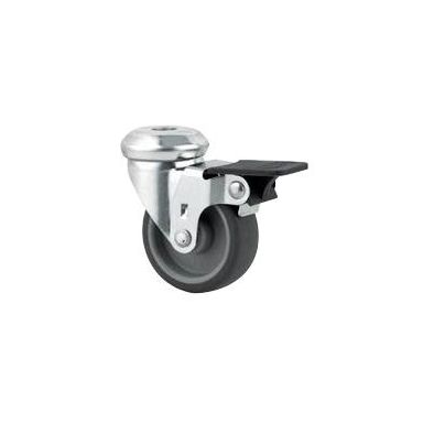 Tente 2475PJO050P30 Hjul Termisk gummi, bremse, midterhul 11 mm