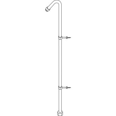 Oras 231031 Duschrør 45°