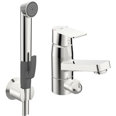 Oras Stela Håndvaskarmatur med håndbruser, drejeligt, krom