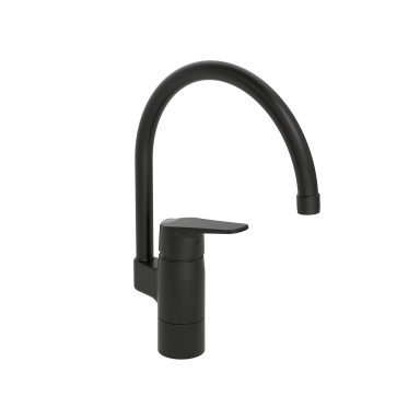 Oras Vega Køkkenbatteri topmodel, drejbar, mat sort