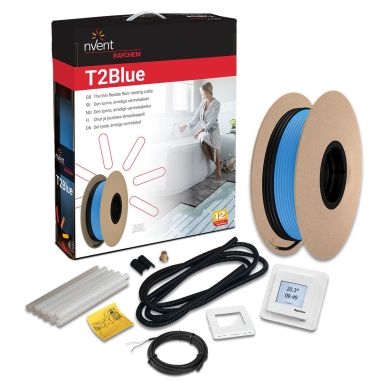 RAYCHEM R-BL-A-121M/SENZ Varmekabelpakke 10 W/m, blå