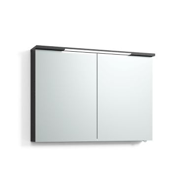 Svedbergs Skuru 428100 Spegelskåp svart, 2 dörrar