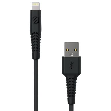 Scosche StrikeLine HD USB-kabel USB-A till Lightning, svart