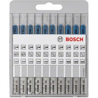 Bosch 2607010631 Basic for Metal Pistosahanteräsarja 10 osaa