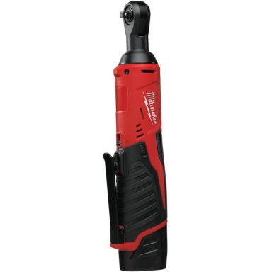 Milwaukee M12 IR-201B 1/4" Skraldenøgle med batteri og oplader